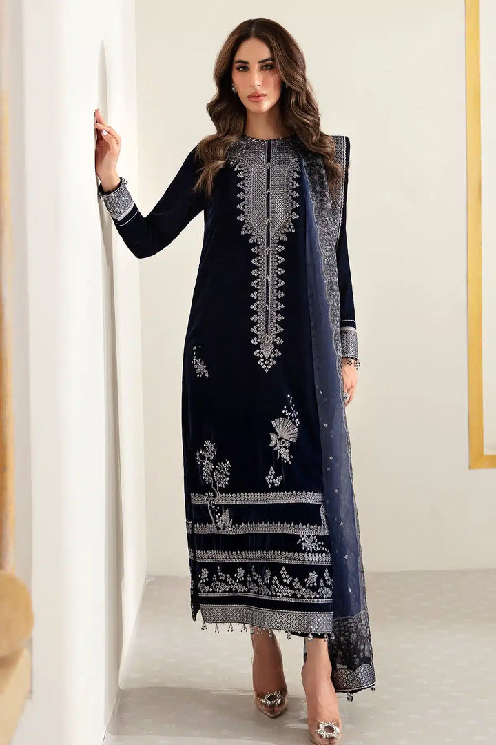 Jazmin | Velvet 23 | VF-2007 - Hoorain Designer Wear - Pakistani Ladies Branded Stitched Clothes in United Kingdom, United states, CA and Australia