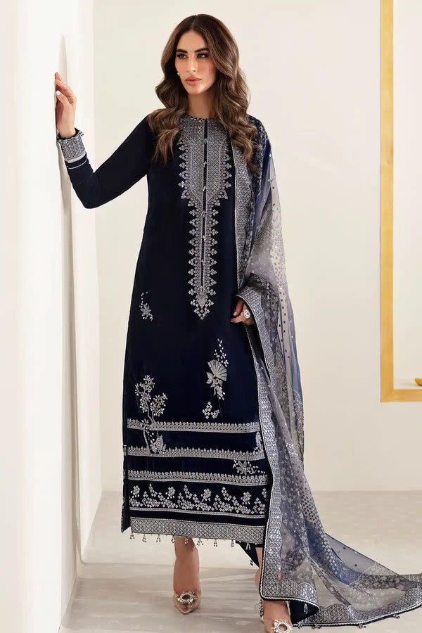 Jazmin | Velvet 23 | VF-2007 - Hoorain Designer Wear - Pakistani Designer Clothes for women, in United Kingdom, United states, CA and Australia