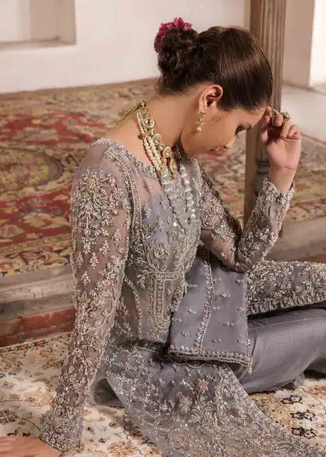 Kanwal Malik | Angana Luxury Formals 23 | Chandi - Hoorain Designer Wear - Pakistani Ladies Branded Stitched Clothes in United Kingdom, United states, CA and Australia