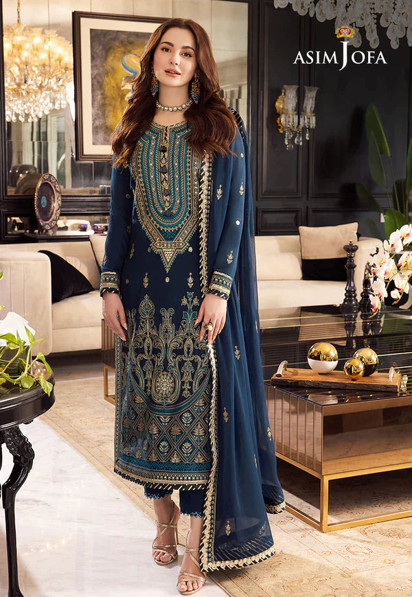 Asim Jofa | Rang e Noor 23 | AJRN-10 - Hoorain Designer Wear - Pakistani Ladies Branded Stitched Clothes in United Kingdom, United states, CA and Australia