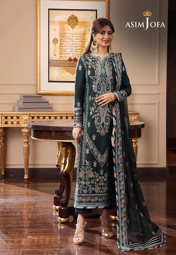 Asim Jofa | Rang e Noor 23 | AJRN-27 - Hoorain Designer Wear - Pakistani Ladies Branded Stitched Clothes in United Kingdom, United states, CA and Australia