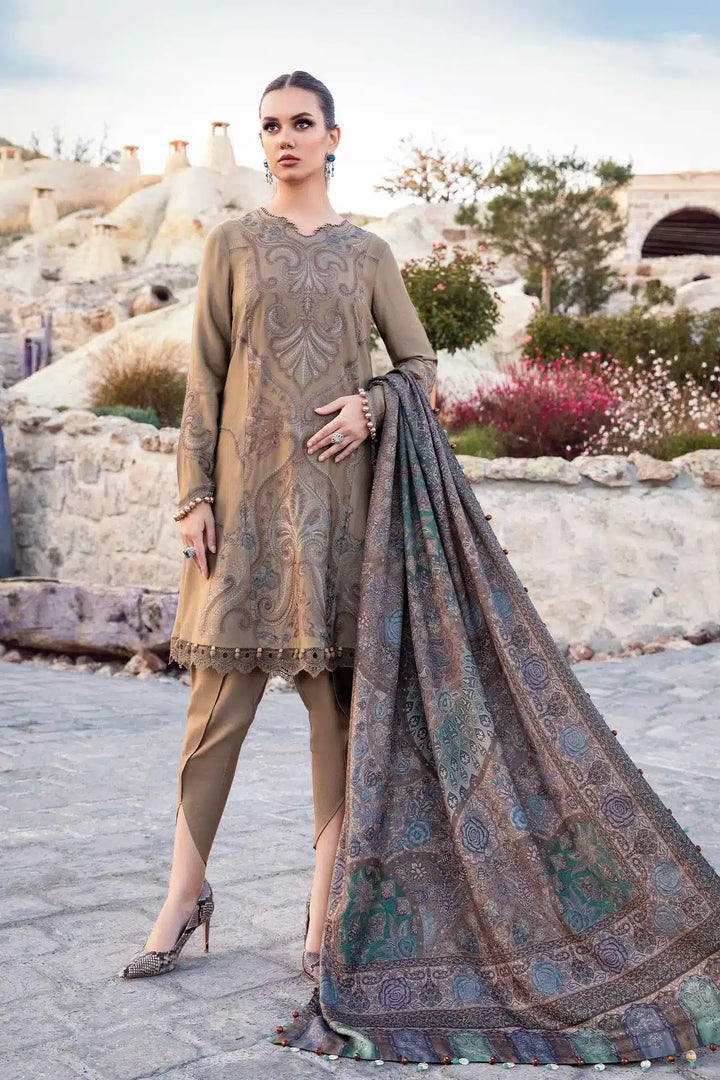 Maria B | M Prints Winter 23 | MPT-2003-A - Hoorain Designer Wear - Pakistani Ladies Branded Stitched Clothes in United Kingdom, United states, CA and Australia