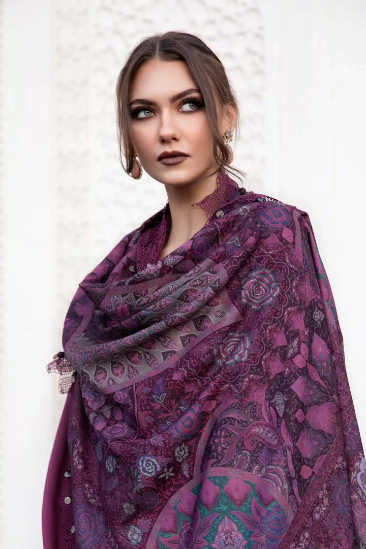 Maria B | M Prints Winter 23 | MPT-2003-B - Hoorain Designer Wear - Pakistani Ladies Branded Stitched Clothes in United Kingdom, United states, CA and Australia