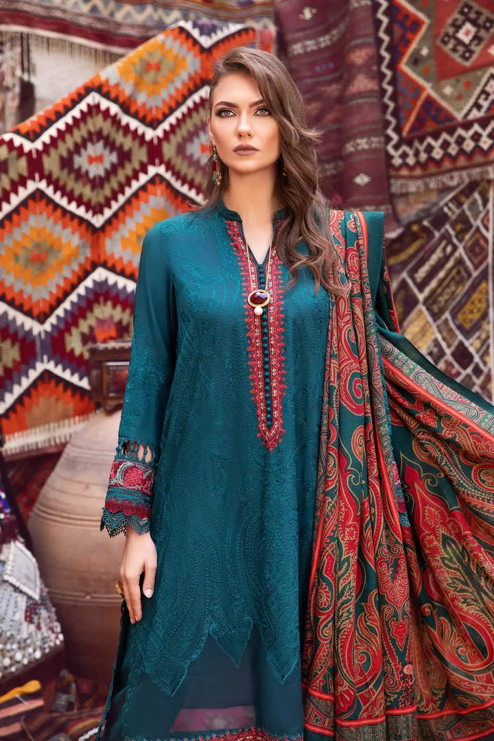 Maria B | M Prints Winter 23 | MPT-2008-A - Hoorain Designer Wear - Pakistani Ladies Branded Stitched Clothes in United Kingdom, United states, CA and Australia