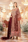 Maria B | Mbroidered Wedding Edition 23 |  Salmon Pink BD-2701 - Pakistani Clothes for women, in United Kingdom and United States