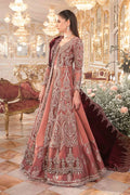 Maria B | Mbroidered Wedding Edition 23 |  Salmon Pink BD-2701 - Pakistani Clothes for women, in United Kingdom and United States