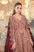 Maria B | Mbroidered Wedding Edition 23 |  Salmon Pink BD-2701 - Pakistani Clothes for women, in United Kingdom and United States