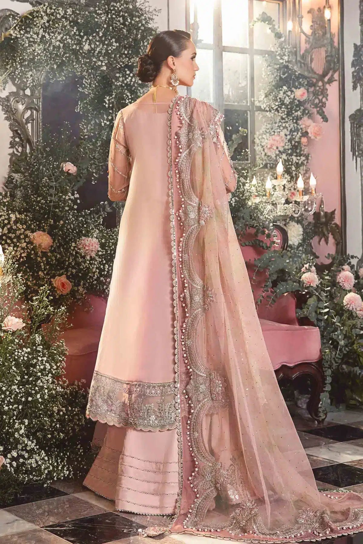 Maria B | Mbroidered Wedding Edition 23 | Pastel Pink BD-2706 - Pakistani Clothes for women, in United Kingdom and United States