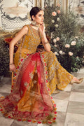 Maria B | Mbroidered Wedding Edition 23 | Mustard BD-2707 - Pakistani Clothes for women, in United Kingdom and United States