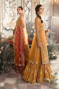 Maria B | Mbroidered Wedding Edition 23 | Mustard BD-2707 - Pakistani Clothes for women, in United Kingdom and United States