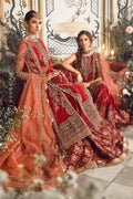 Maria B | Mbroidered Wedding Edition 23 | Maroon BD-2708 - Pakistani Clothes for women, in United Kingdom and United States