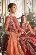 Maria B | Mbroidered Wedding Edition 23 | Maroon BD-2708 - Pakistani Clothes for women, in United Kingdom and United States