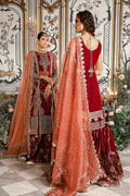 Maria B | Mbroidered Wedding Edition 23 | Maroon BD-2708 - Pakistani Clothes for women, in United Kingdom and United States