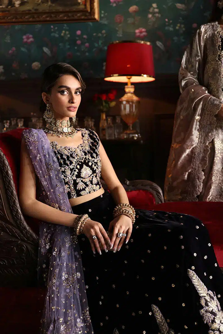 Mushq | Niloufer Velvet Edit 23 | Shirin - Hoorain Designer Wear - Pakistani Designer Clothes for women, in United Kingdom, United states, CA and Australia
