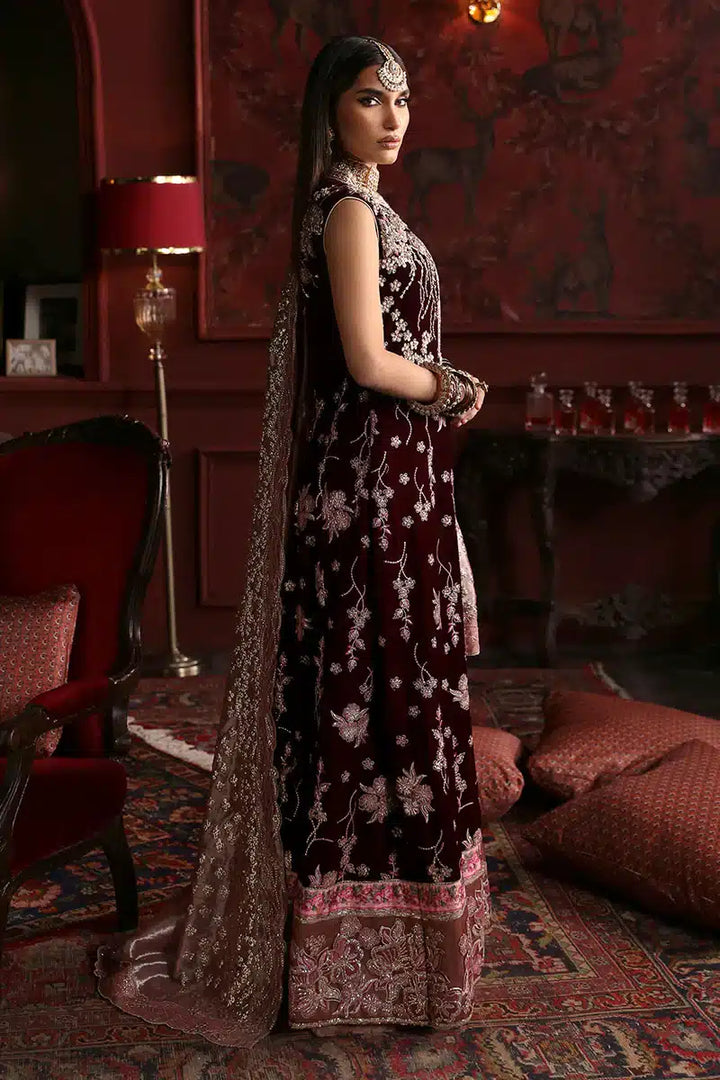 Mushq | Niloufer Velvet Edit 23 | Golnar - Hoorain Designer Wear - Pakistani Ladies Branded Stitched Clothes in United Kingdom, United states, CA and Australia
