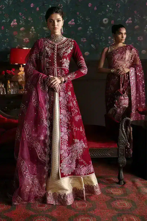 Mushq | Niloufer Velvet Edit 23 | Roxana - Hoorain Designer Wear - Pakistani Ladies Branded Stitched Clothes in United Kingdom, United states, CA and Australia