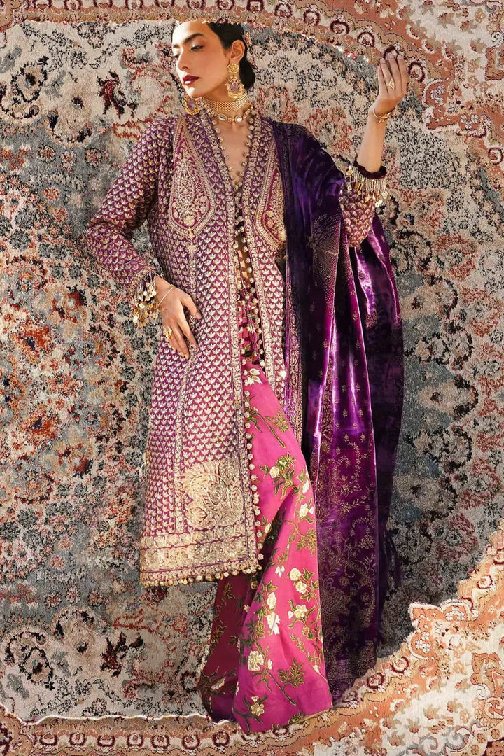 Sana Safinaz | Winter Luxury 23 | S231-007B-DE - Hoorain Designer Wear - Pakistani Ladies Branded Stitched Clothes in United Kingdom, United states, CA and Australia