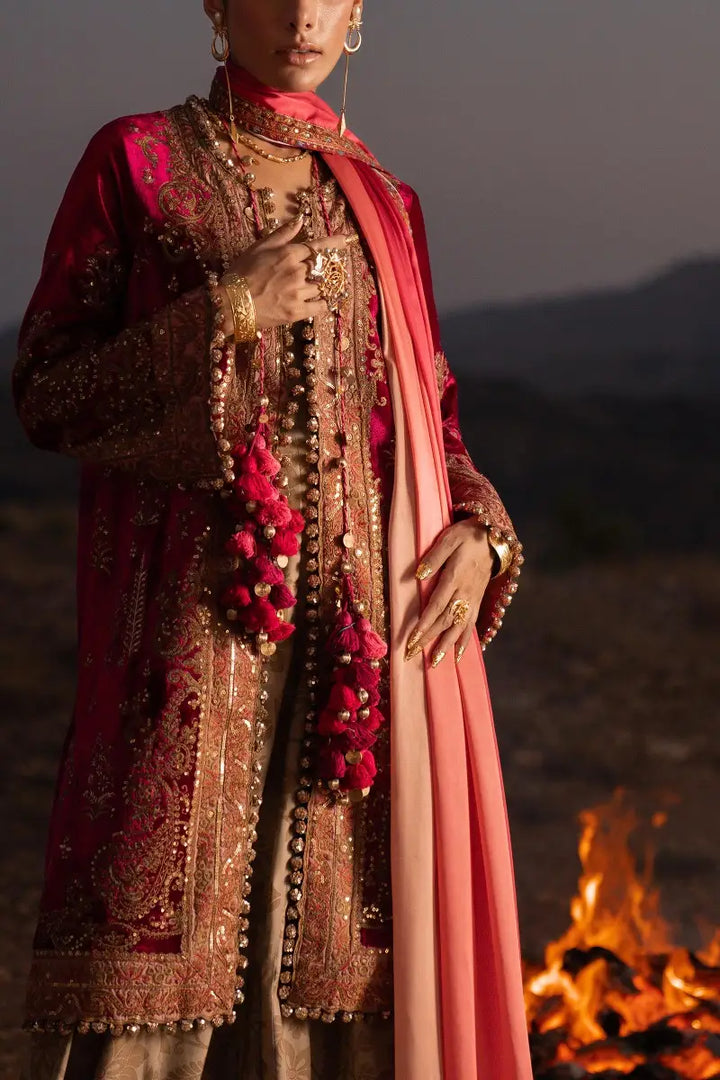 Sana Safinaz | Winter Luxury 23 | V231-004-DE - Hoorain Designer Wear - Pakistani Ladies Branded Stitched Clothes in United Kingdom, United states, CA and Australia