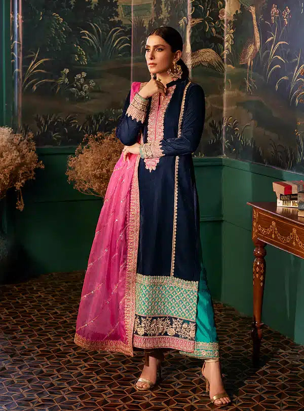 Zainab Chottani | Luxury Velvet Collection 23 | Amira - Hoorain Designer Wear - Pakistani Designer Clothes for women, in United Kingdom, United states, CA and Australia