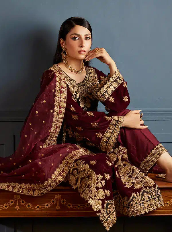 Zainab Chottani | Luxury Velvet Collection 23 | Ziba - Pakistani Clothes for women, in United Kingdom and United States