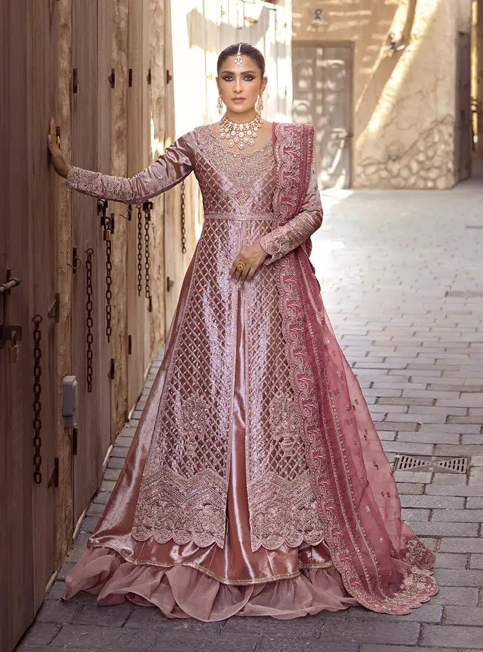 dusty pink asian wedding dress Dusty Pink Veil Dupatta